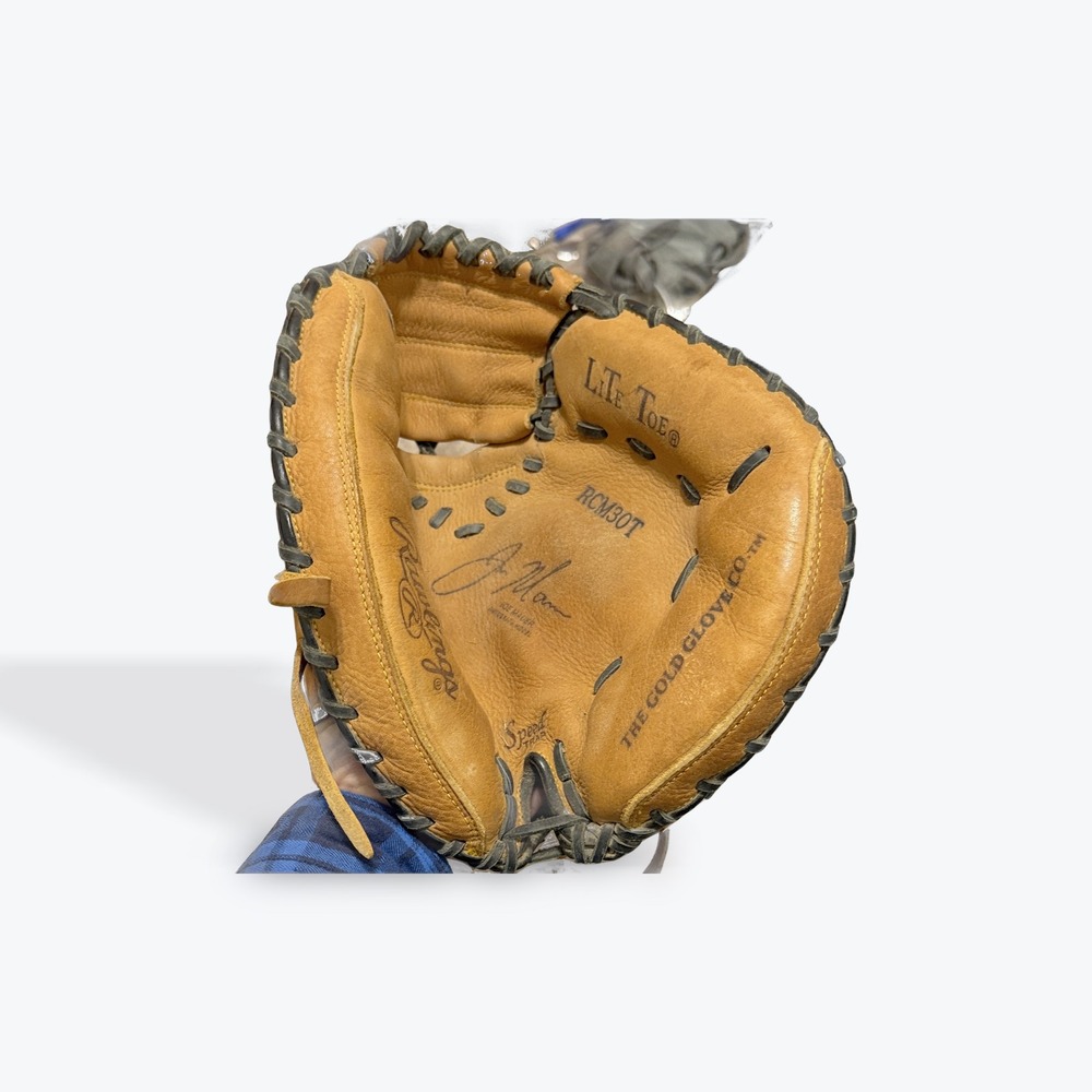 Rawlings‎ RCM30T Lite Toe Baseball Catcher Mitt Gold Glove Autographed Joe Mauer - Picture 3 of 9